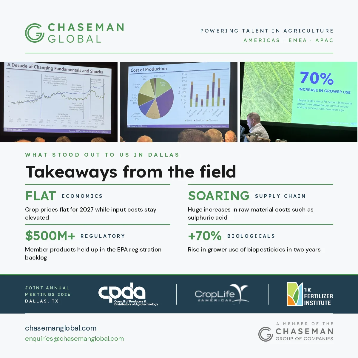 LinkedIn post: Insights from the CPDA, CropLife America and TFI meetings