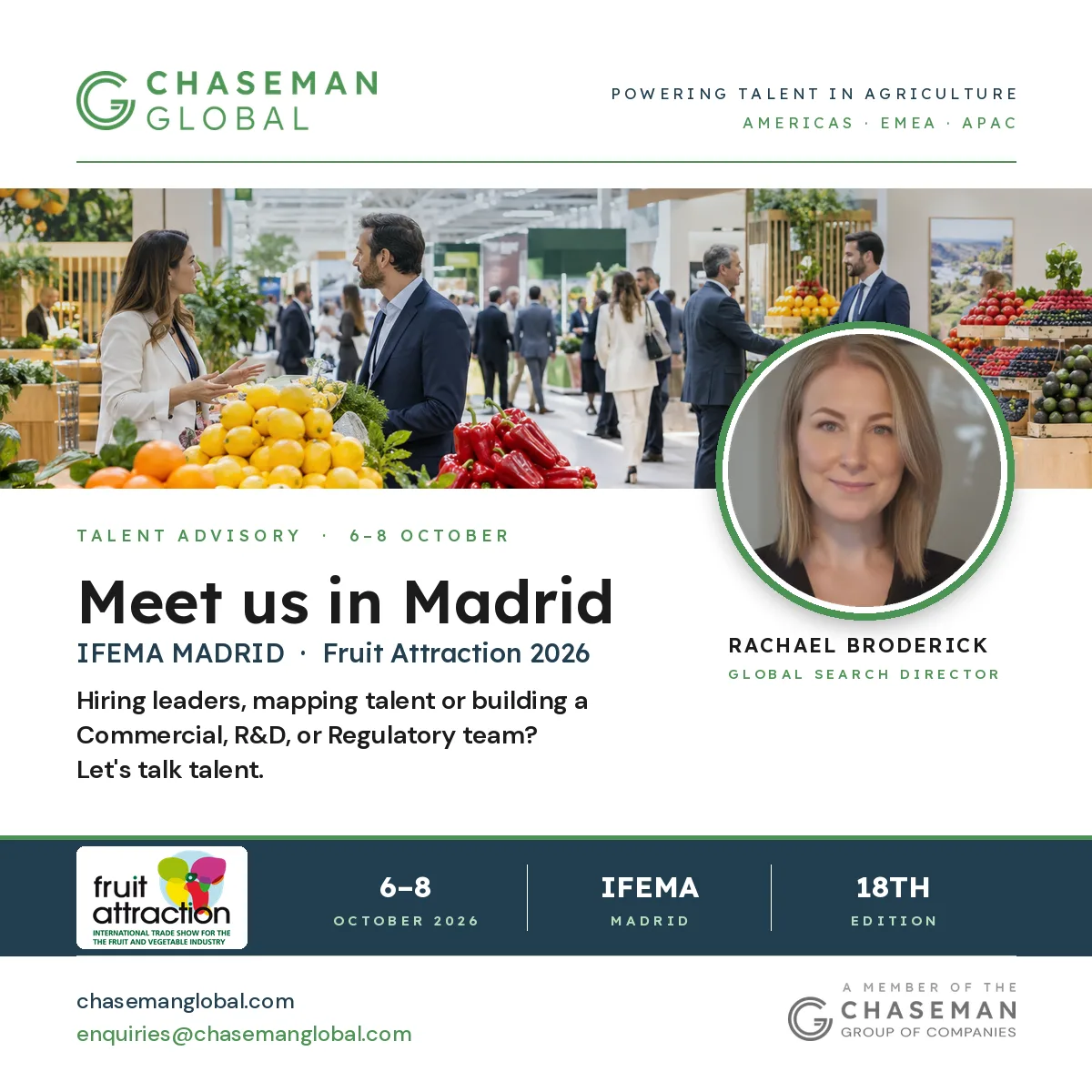 LinkedIn post: Meet us in Madrid