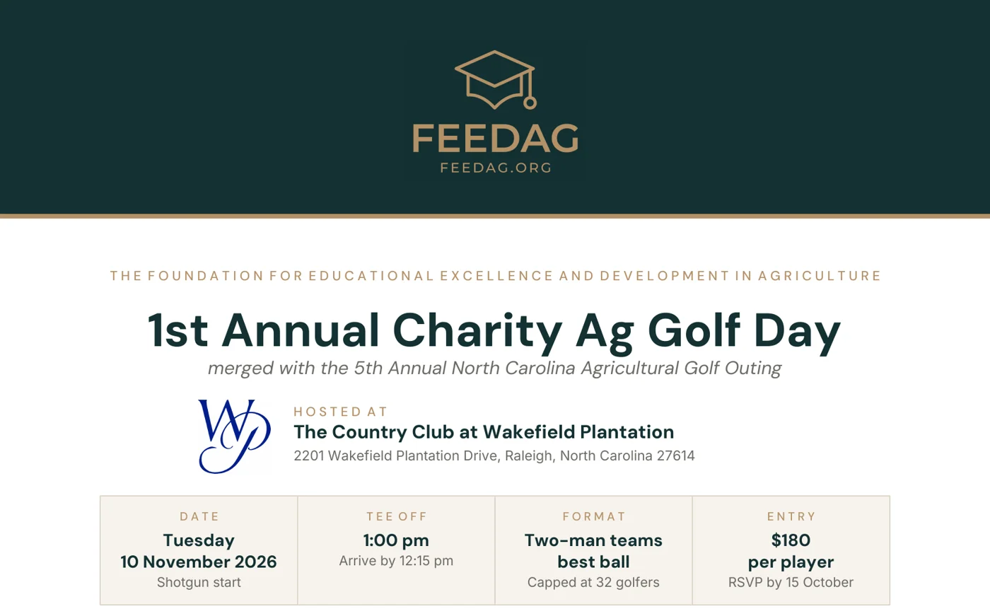 Event invitation: FEEDAG hosts its first Charity Ag Golf Day on November 10